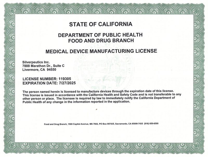 Medical Device Manufacturing License
